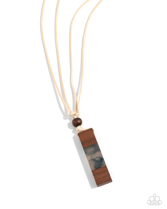Timber Totem Blue Necklace