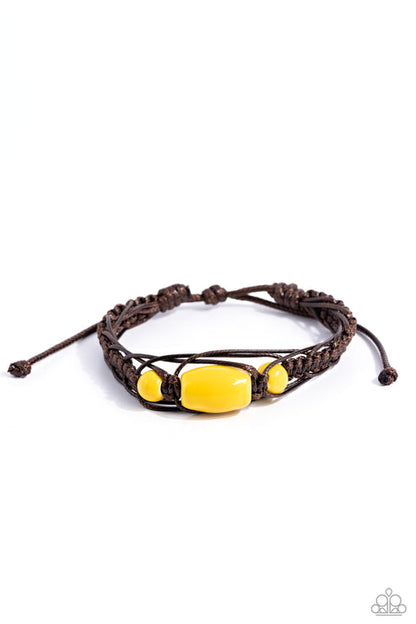 SOJOURN On Yellow  Bracelet Paparazzi