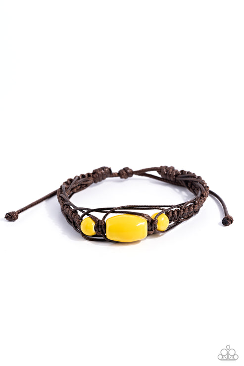 SOJOURN On Yellow  Bracelet Paparazzi