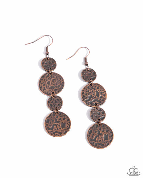 Texture Tutorial Copper Earrings
