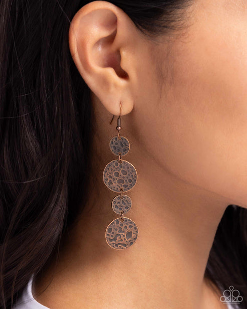 Texture Tutorial Copper Earrings