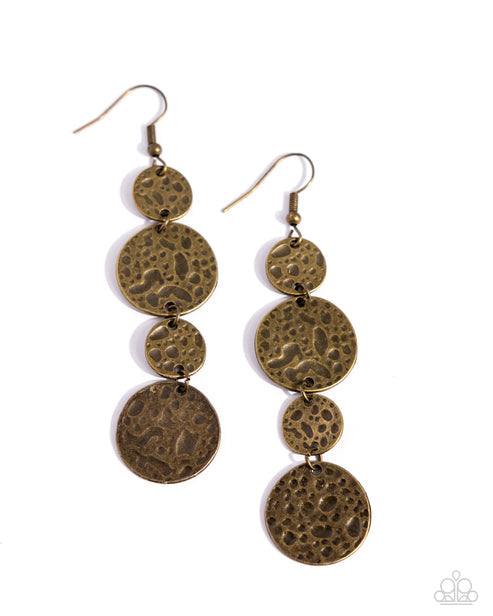 Texture Tutorial Brass Earrings