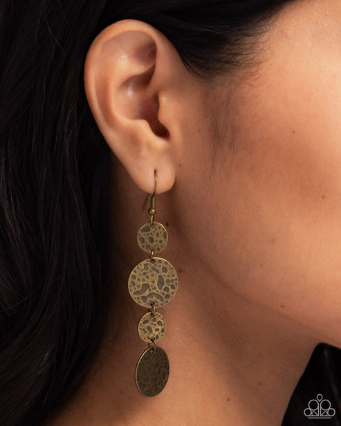 Texture Tutorial Brass Earrings