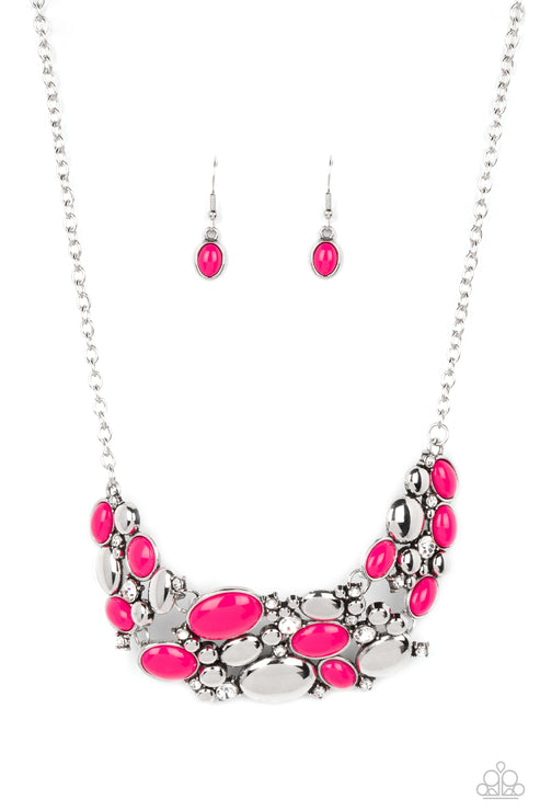 Contemporary Calamity Pink Necklace Paparazzi
