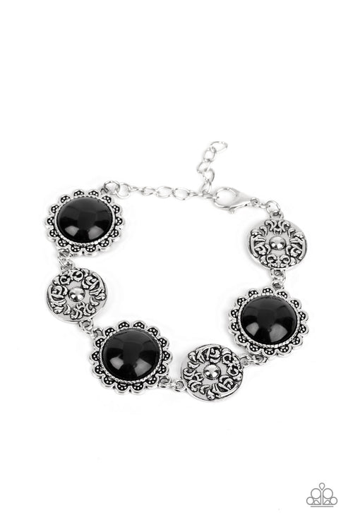Positively Poppy Black Bracelet Paparazzi