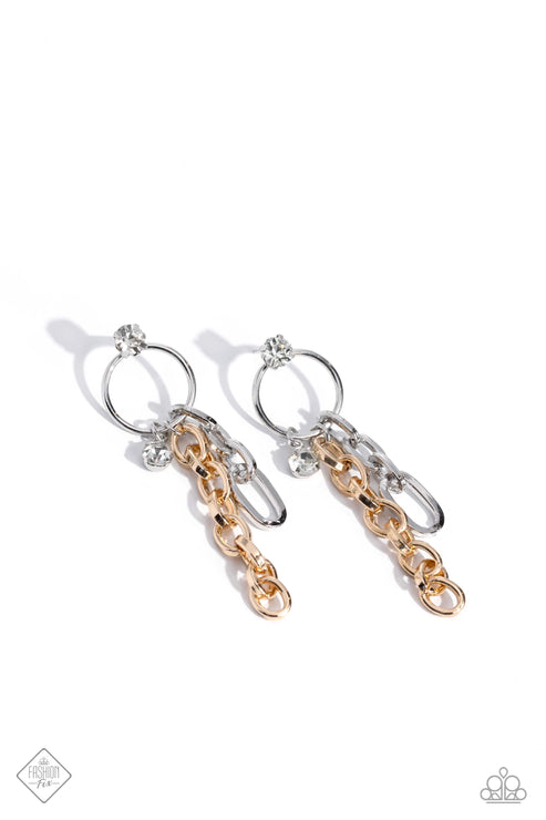 Two-Tone Trendsetter Multi Post Earrings