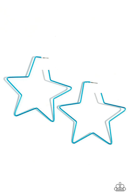 Starstruck Secret Blue Hoop Earrings