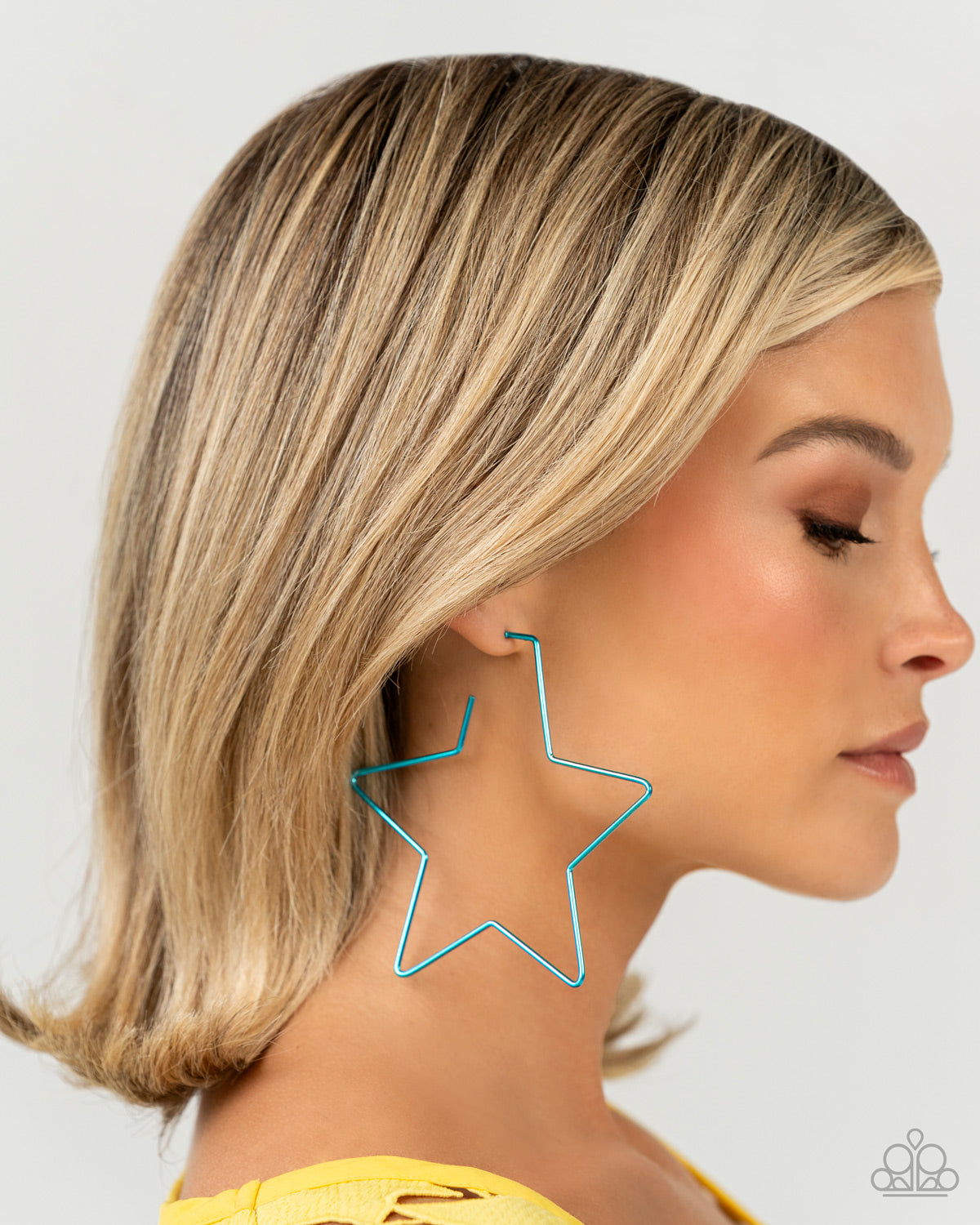 Starstruck Secret Blue Hoop Earrings