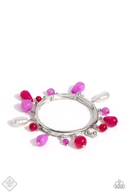 Lush Landscaping Pink Bracelet Paparazzi