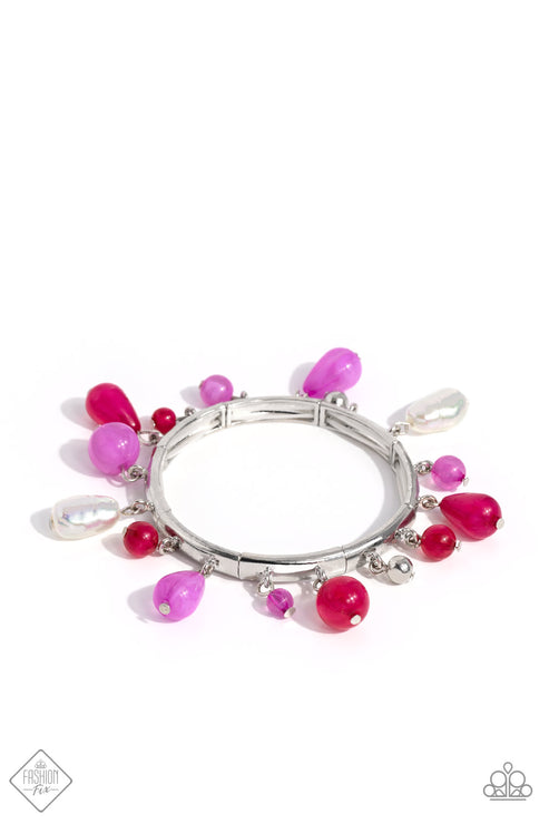 Lush Landscaping Pink Bracelet Paparazzi