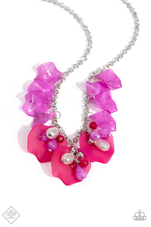 Lush Layers Pink Necklace Paparazzi