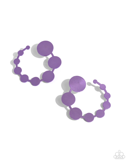 Have It Both PHASE Purple Hoop Earrings