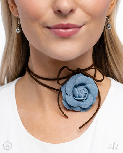 Floral Folktale Brown Necklace Paparazzi