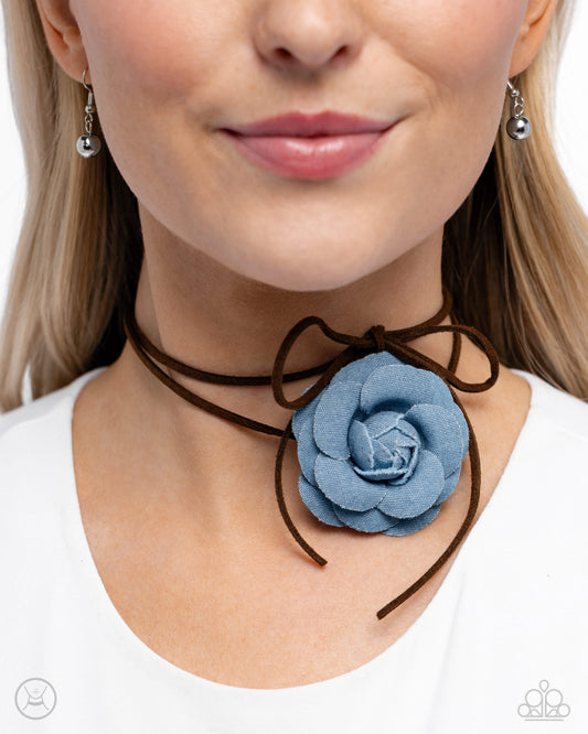 Floral Folktale Brown Necklace Paparazzi