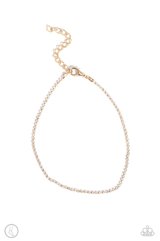 Blinding Basic Gold Ankle Bracelet