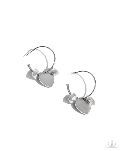 Casually Crushing Silver Earrings