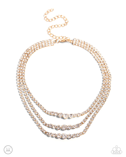 Dynamite Debut Gold Necklace