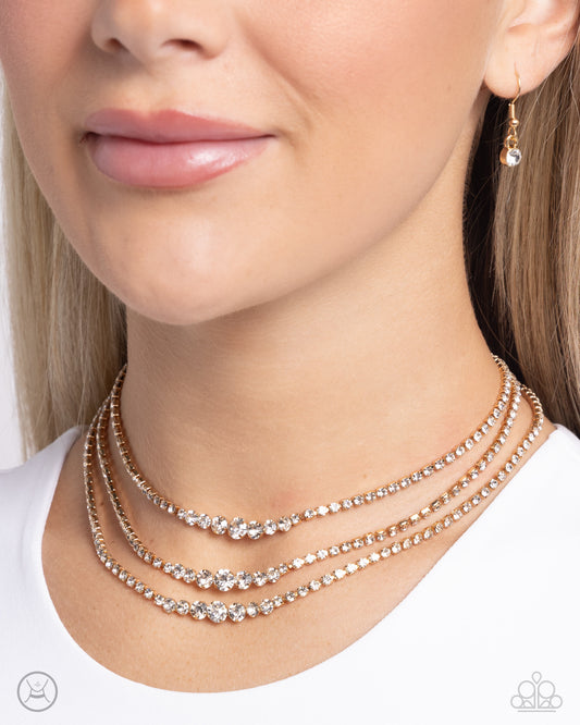 Dynamite Debut Gold Necklace