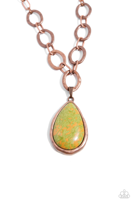 Tangible Tranquility Copper Necklace Paparazzi