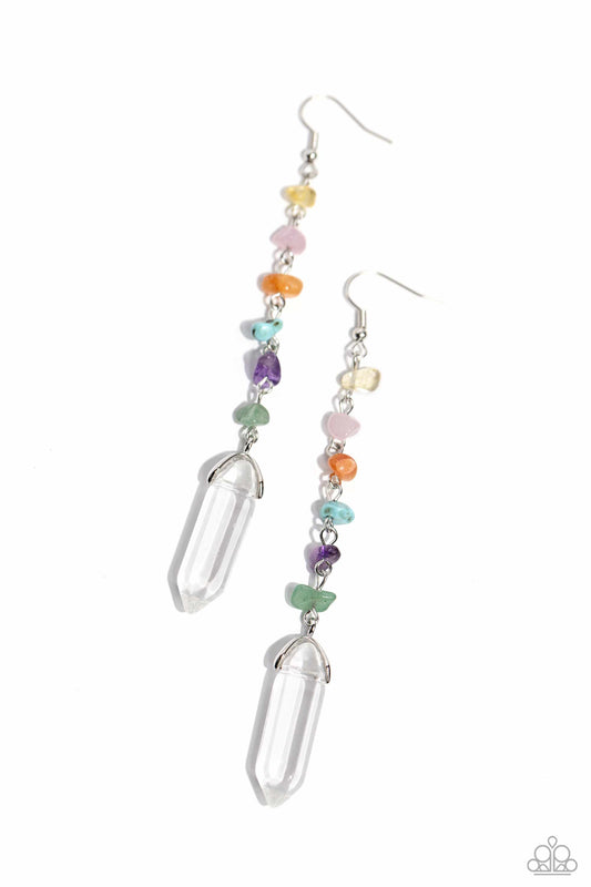 Quartz Qualification Multi Earrings Paparazzi