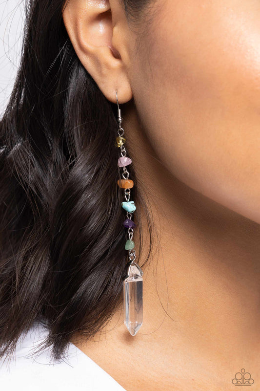 Quartz Qualification Multi Earrings Paparazzi