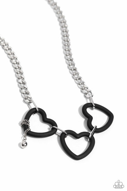 Heart Homage Black Necklace