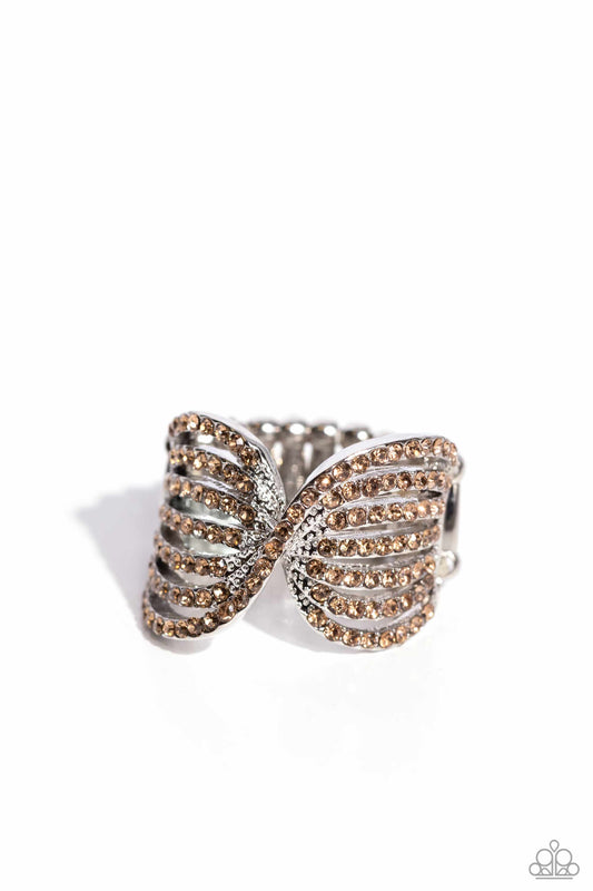 Pinched Promise Brown Ring Paparazzi