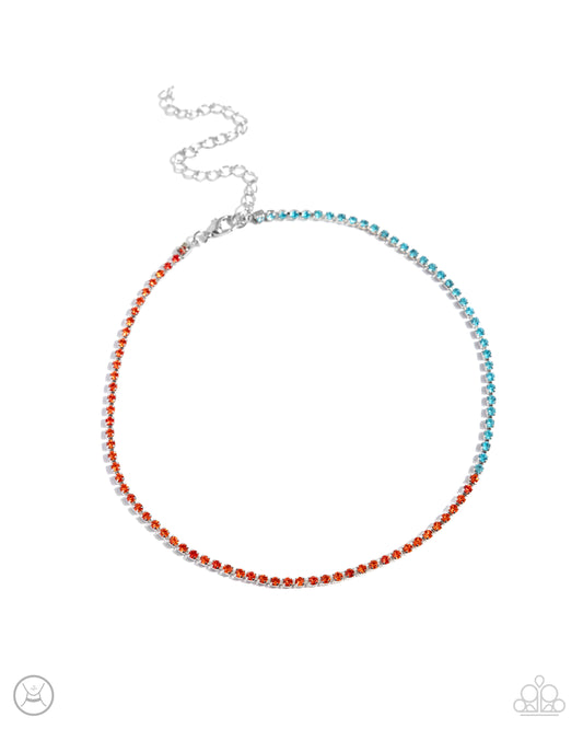 Dedicated Duo Orange Choker Necklace