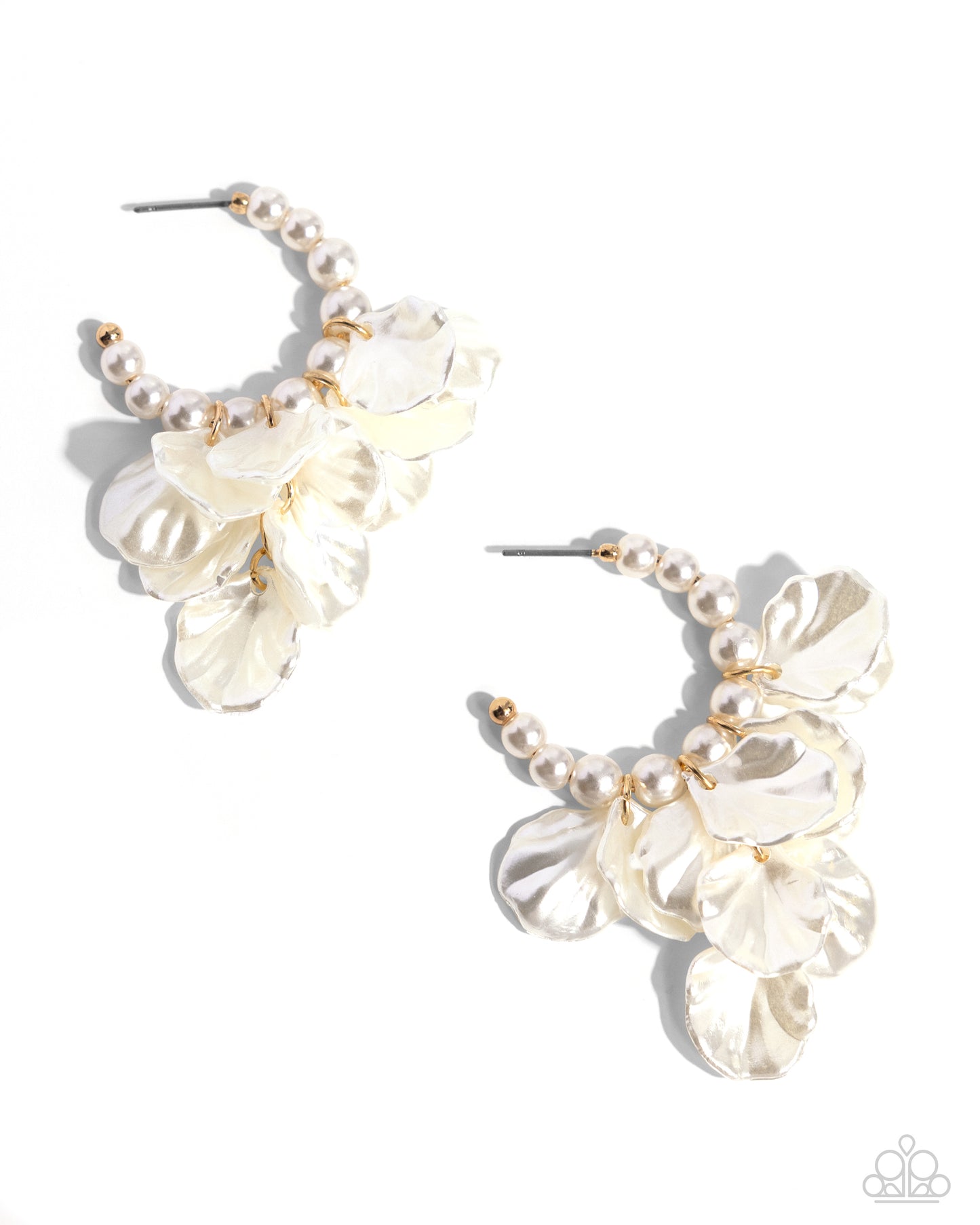 Frilly Feature Gold Earrings
