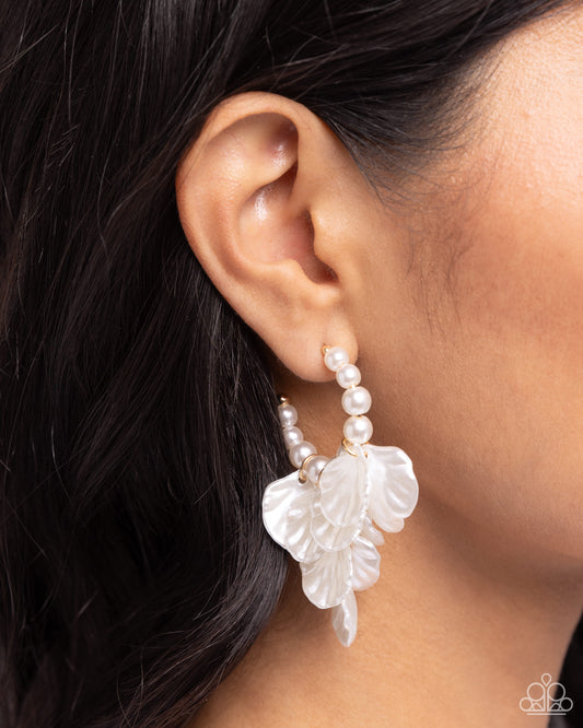 Frilly Feature Gold Earrings