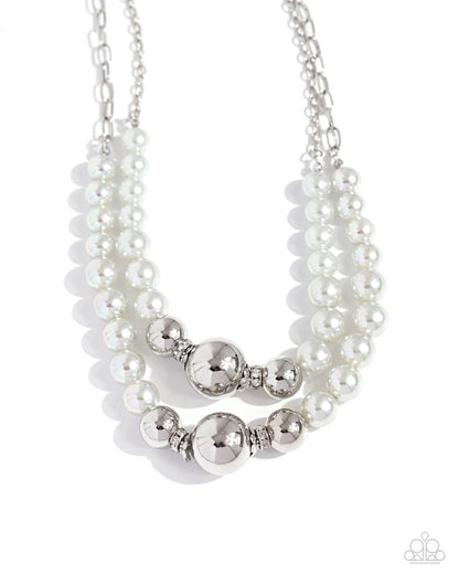 Ballroom Balance Silver Necklace