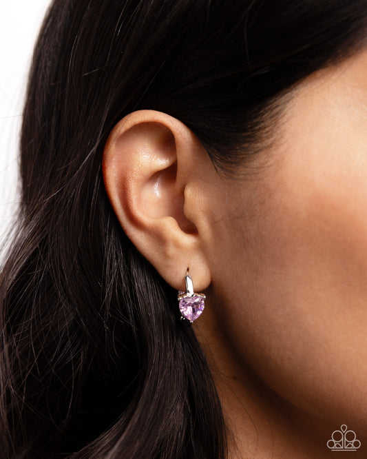 High Nobility Pink Hoop Earrings