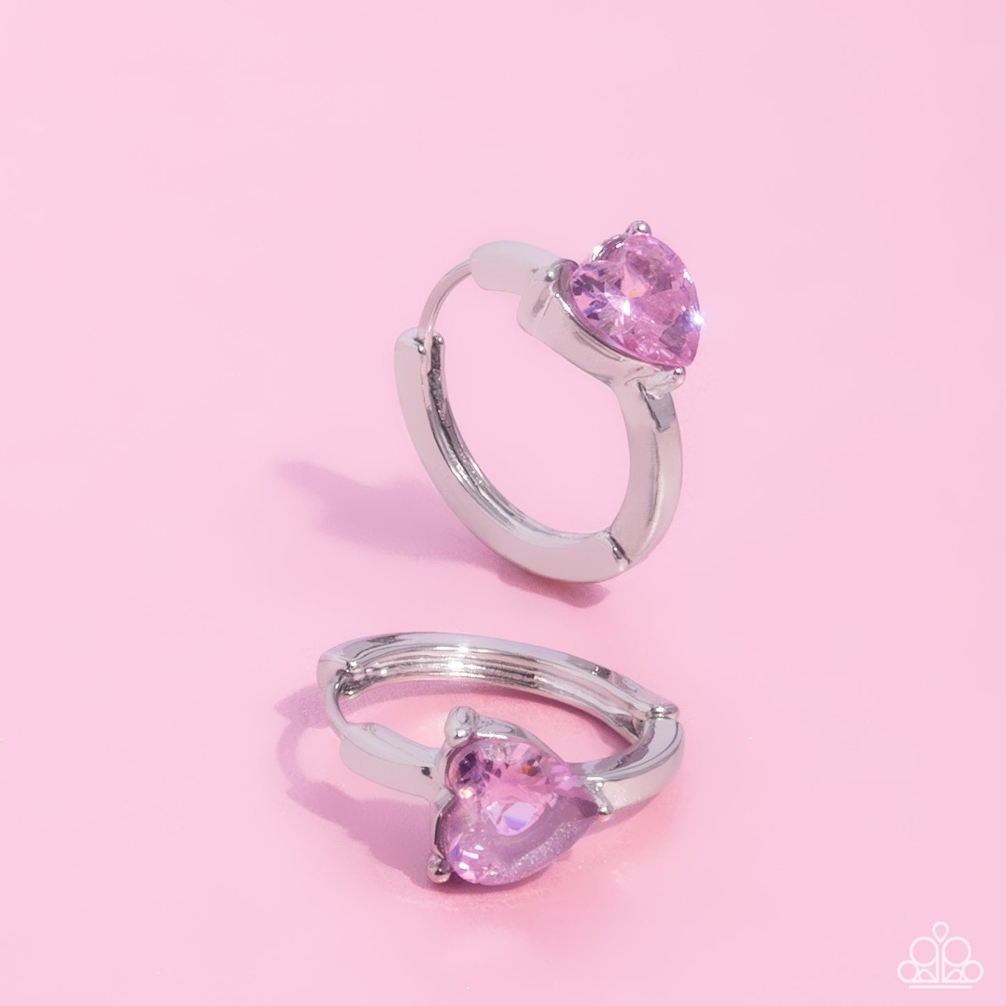 High Nobility Pink Hoop Earrings