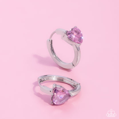 High Nobility Pink Hoop Earrings
