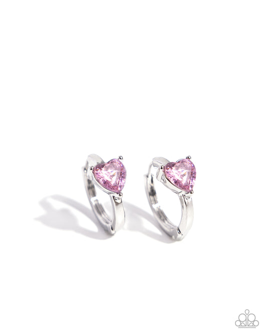 High Nobility Pink Hoop Earrings