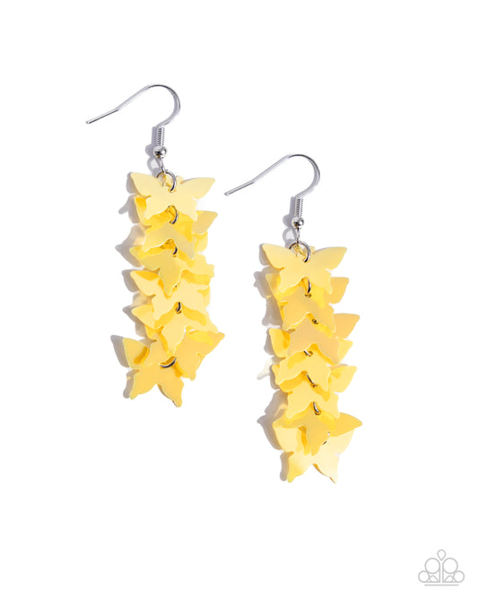 Aerial Ambiance Yellow Earrings