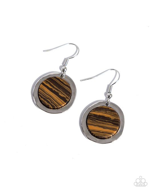Pendant Paradox Brown Earrings