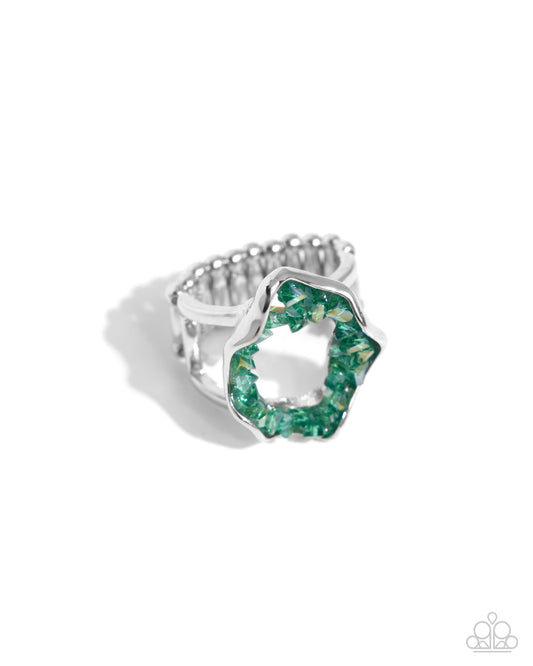 Geode Grace Green Ring
