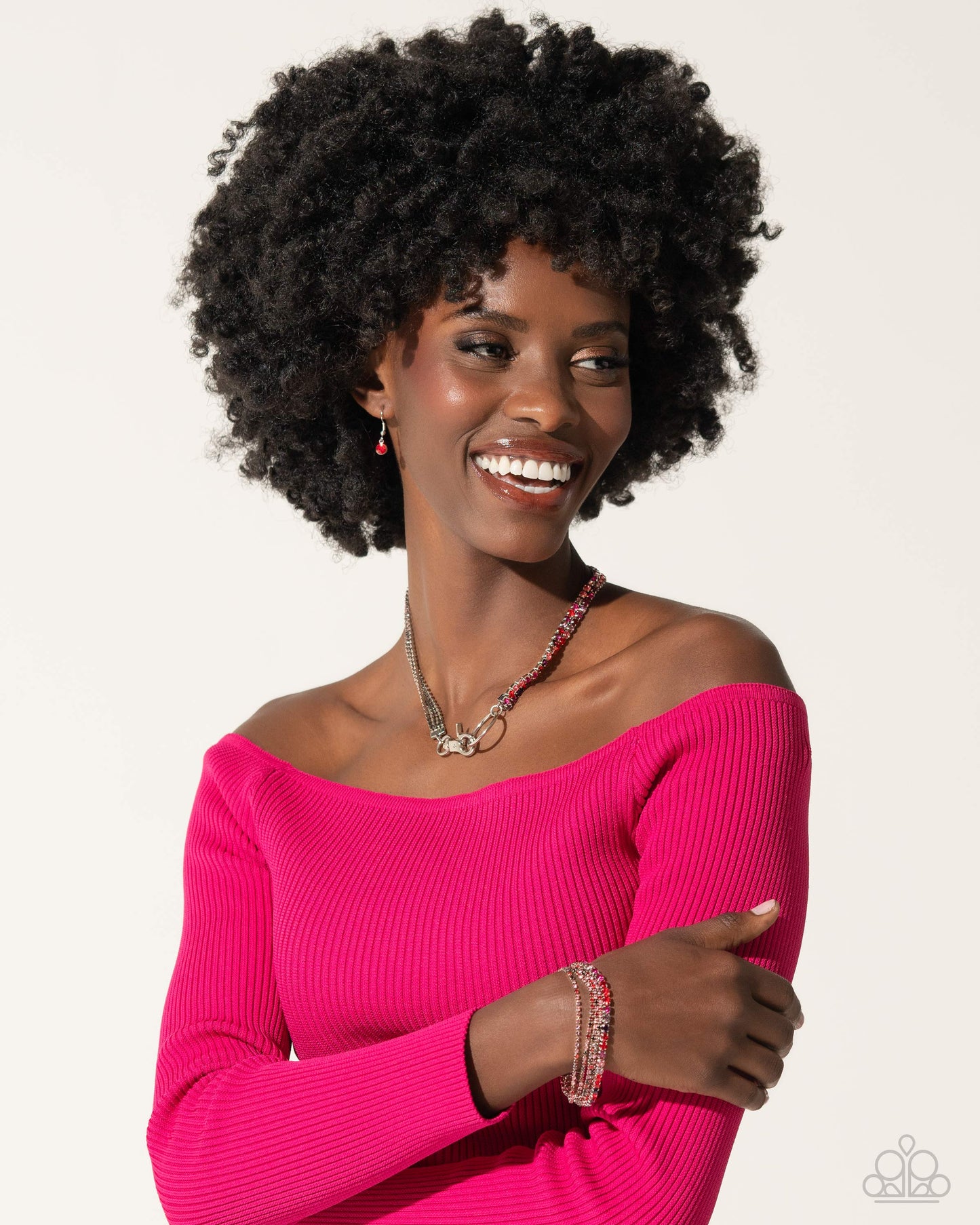 Chic Connection Red Necklace