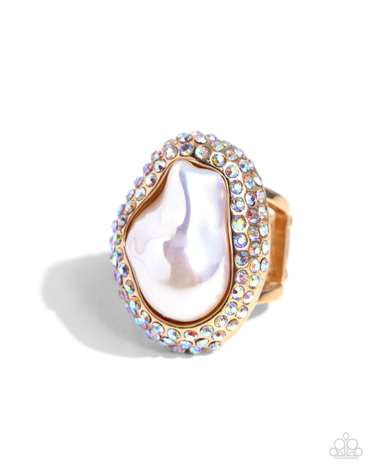 Opulent Ocean Gold Ring