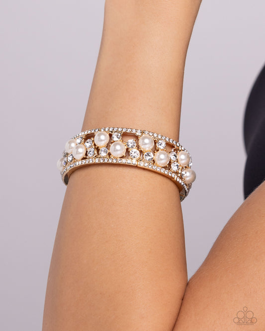 Opera Singer Gold Bracelet Paparazzi