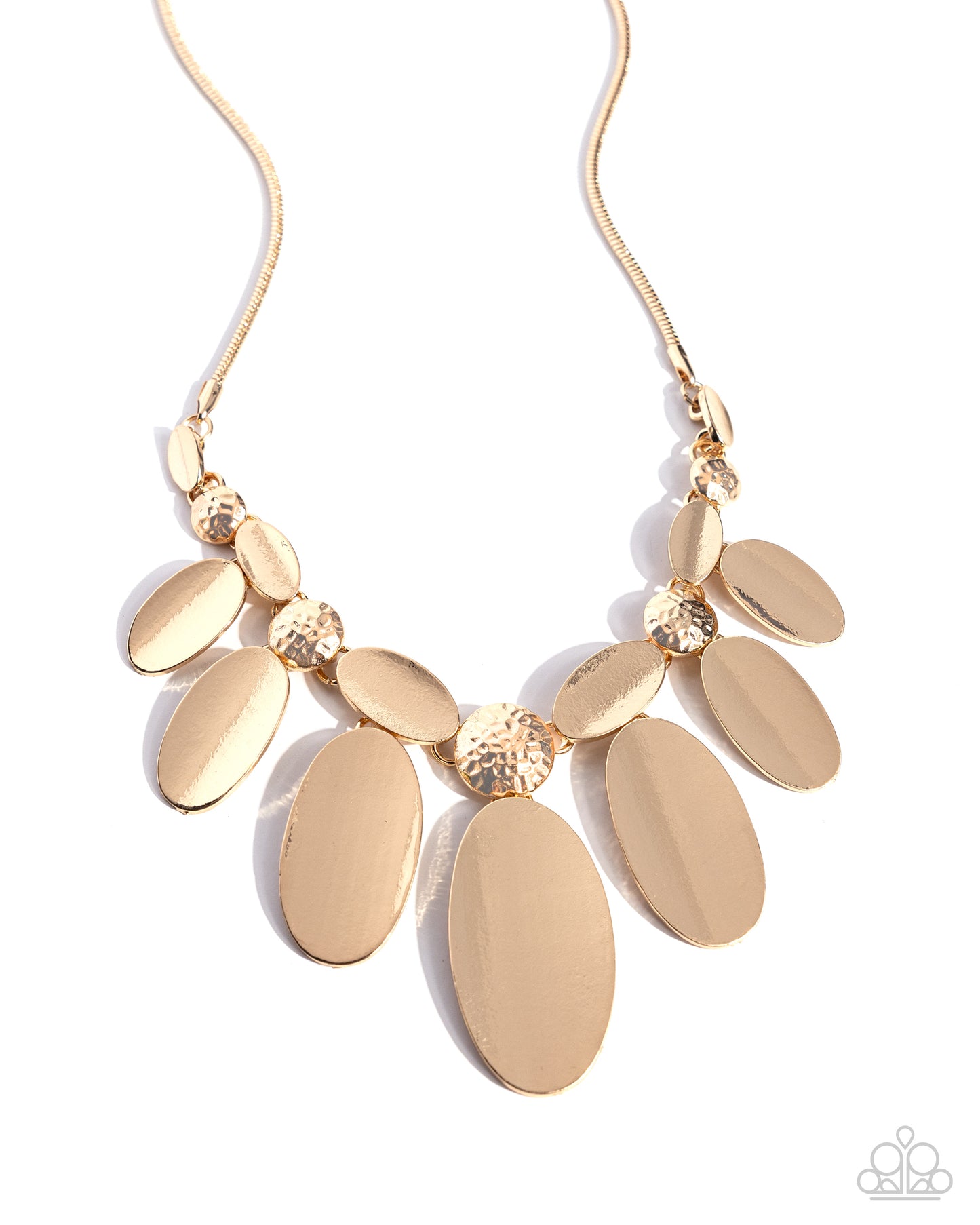 Hammered Horoscope Gold Necklace