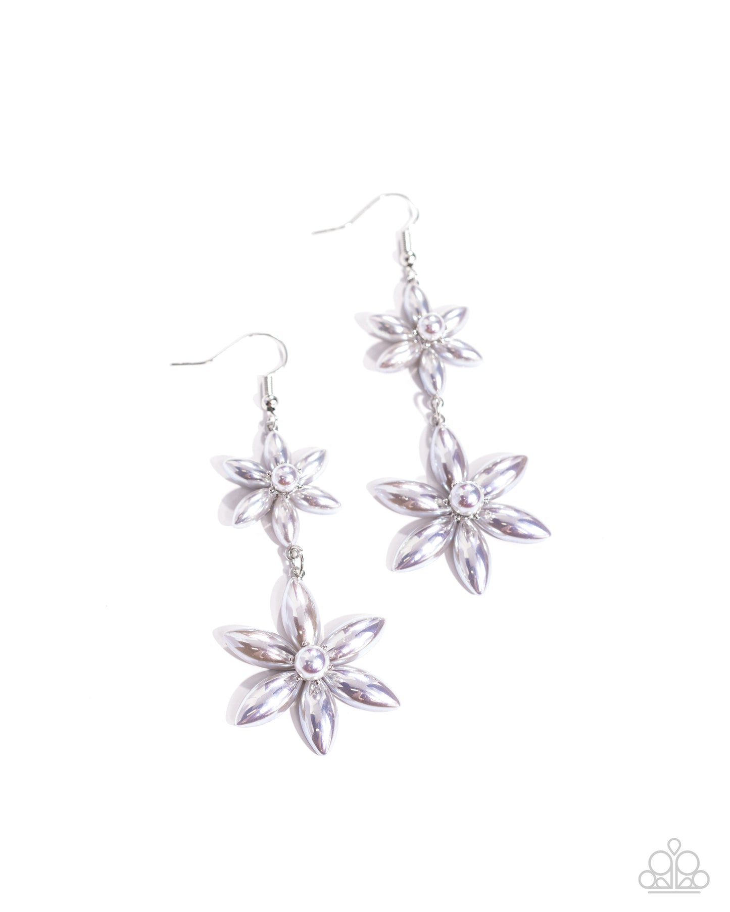 Pearl Posy Silver Earrings