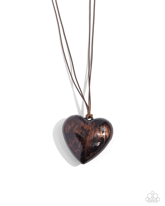 Boyfriend Behavior Brown Necklace
