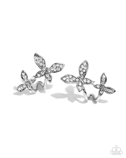 Adorably Aerial White Post Earrings