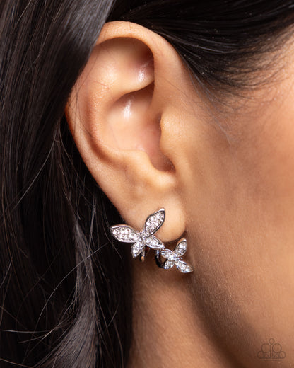 Adorably Aerial White Post Earrings