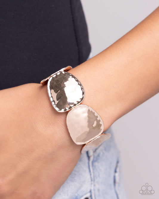 Admirably Antiqued Rose Gold Bracelet
