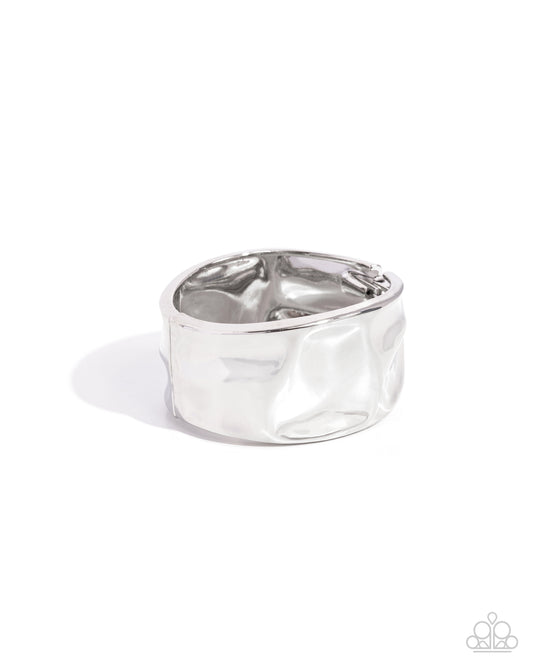Hammered Hope Silver Bracelet Paparazzi