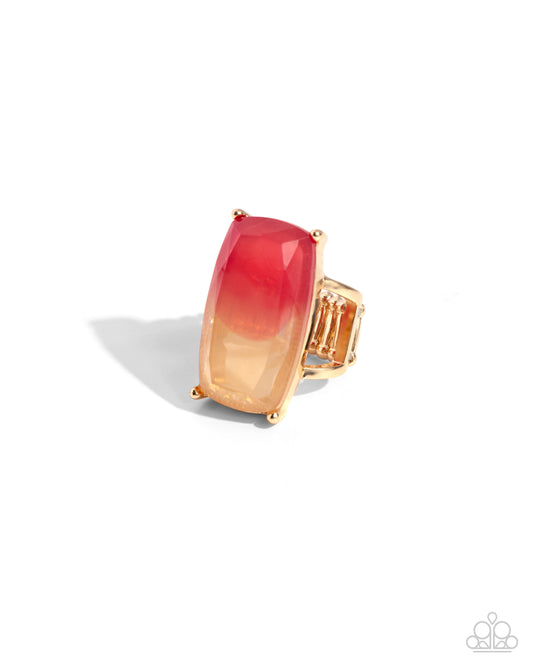 Dramatic Duo Pink Ring