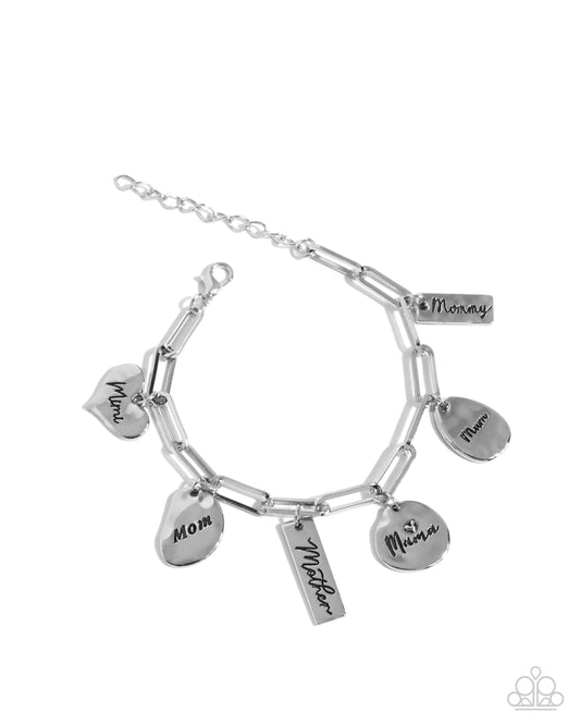 First-Time Mom Silver Bracelet